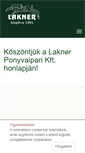 Mobile Screenshot of laknerponyva.hu