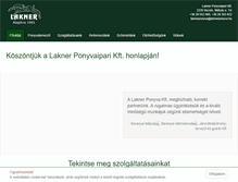 Tablet Screenshot of laknerponyva.hu